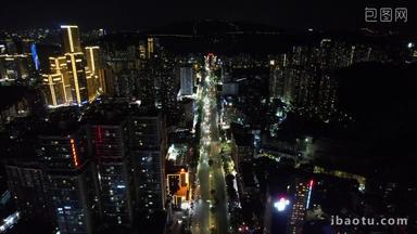 <strong>广东珠海</strong>城市夜景交通航拍